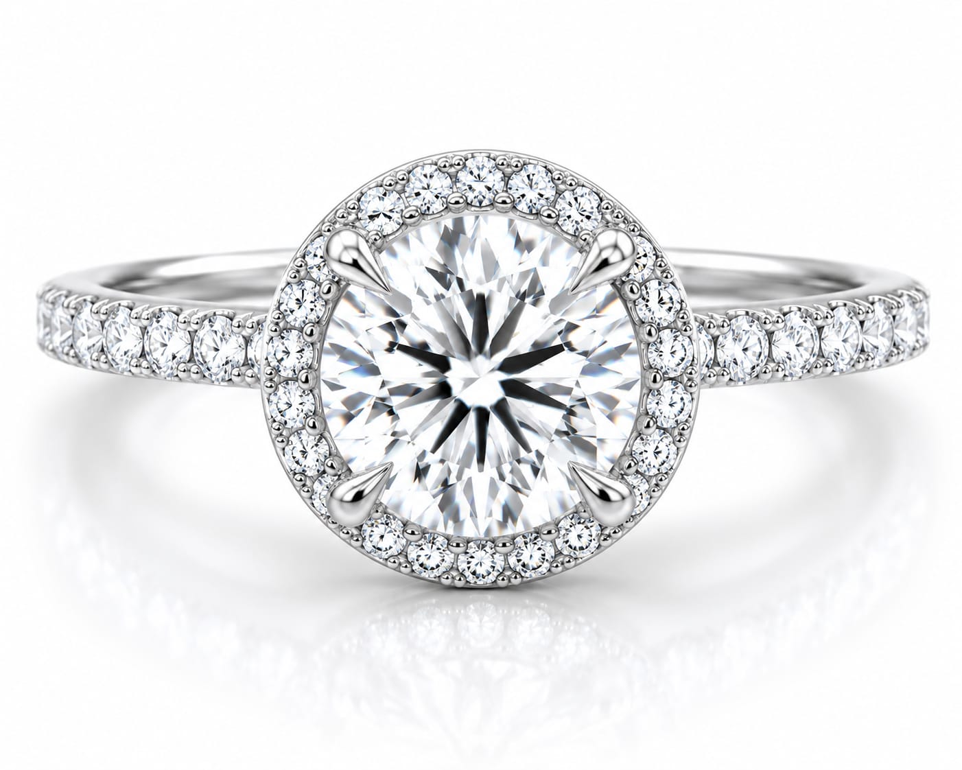 Brilliant Halo Ring